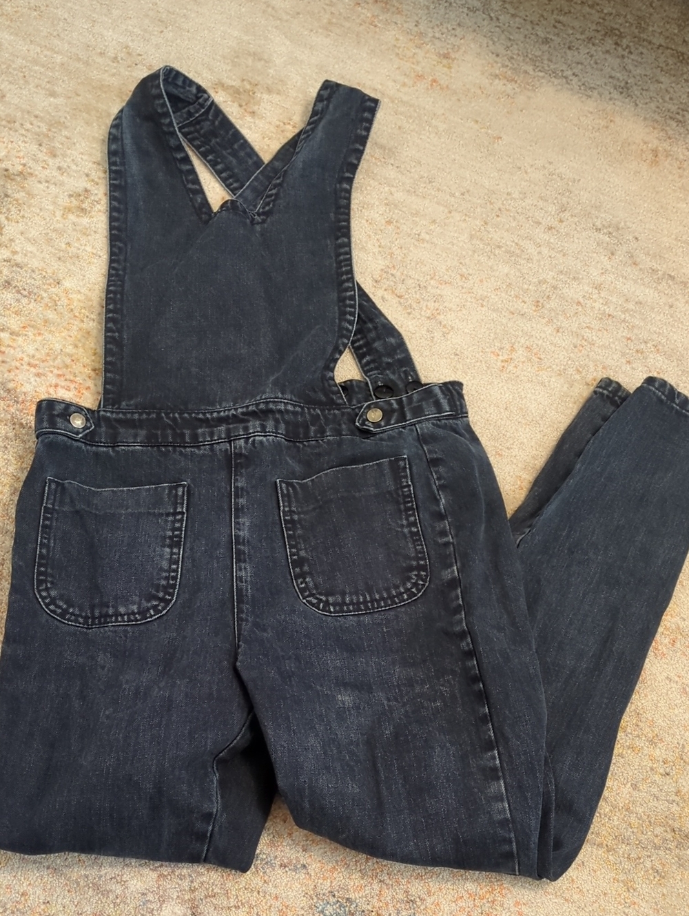 ASOS Black/Charcoal Denim Women's Overalls